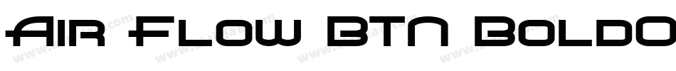 Air Flow BTN BoldOblique字体转换
